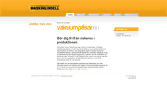 Desktop Screenshot of maskinlindell.se